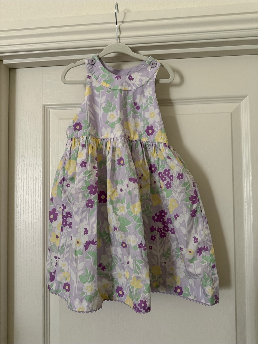 Girls' Lavender Floral Sundress